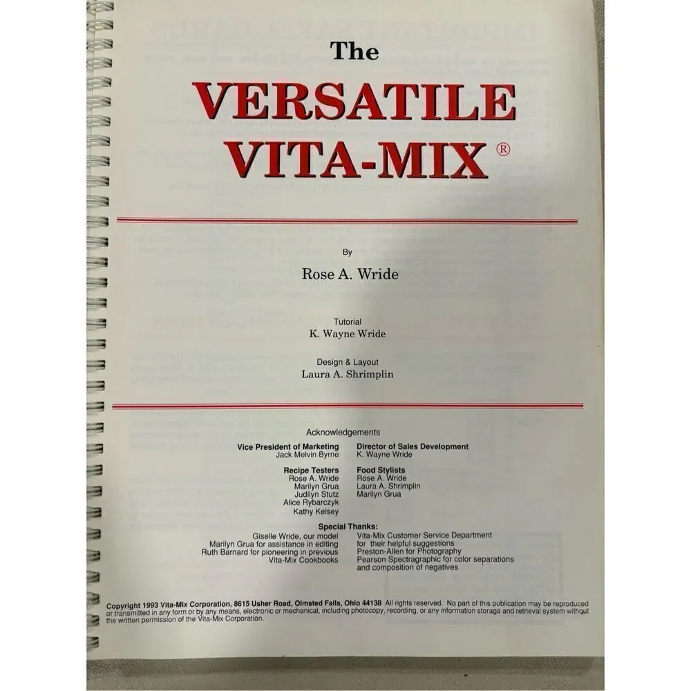 Cookbooks, Vitamix Cookbooks, (2), Getting Started and Versatile Vita-mix, 2006